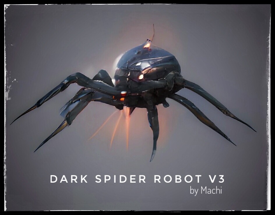 ArtStation Dark Spider Robot Concept Design