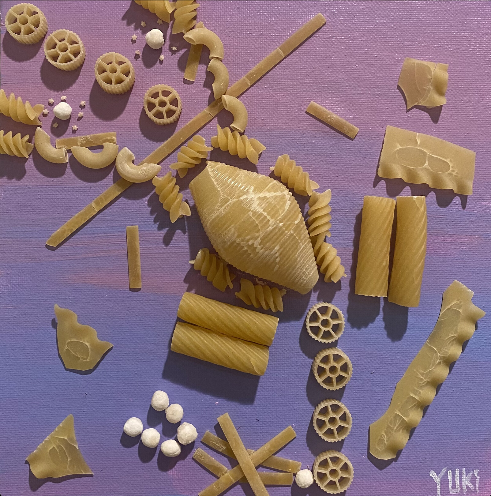 ArtStation lobster pasta painting