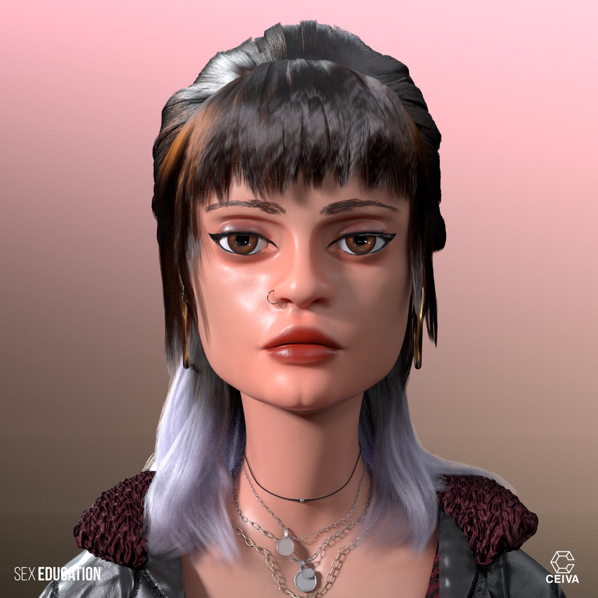 ArtStation - Maeve Wiley (sex education) fanart 3D