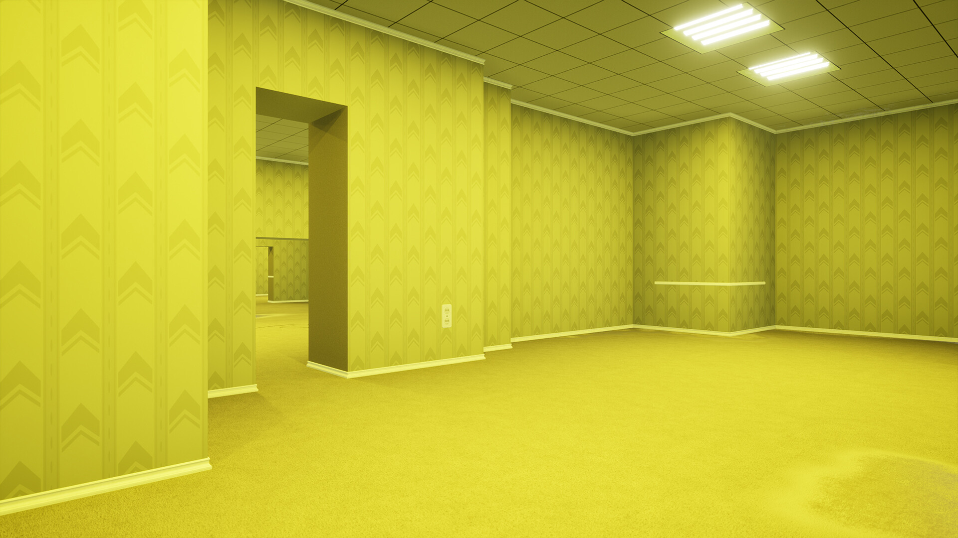 ArtStation - Dreams PS4  The Backrooms: Level 0 The Lobby (level design)