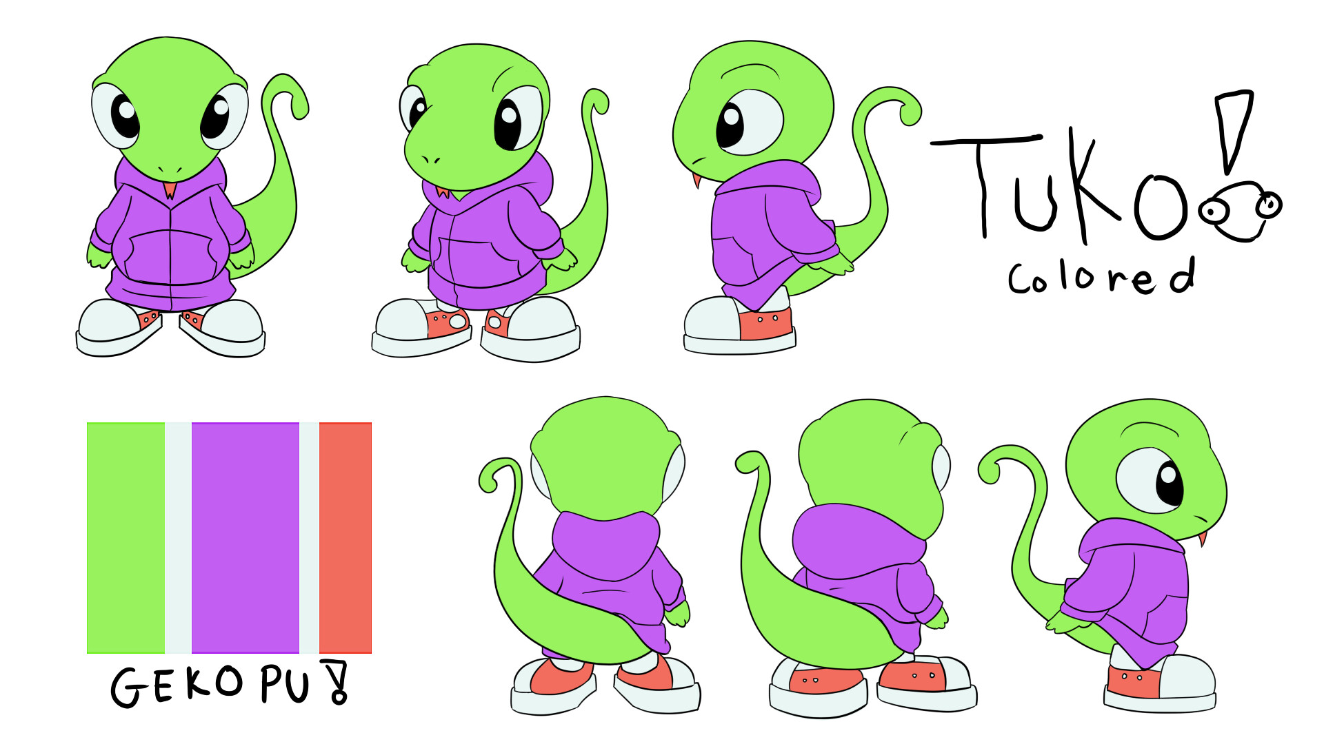ArtStation TUKO Updated animation reference sheet
