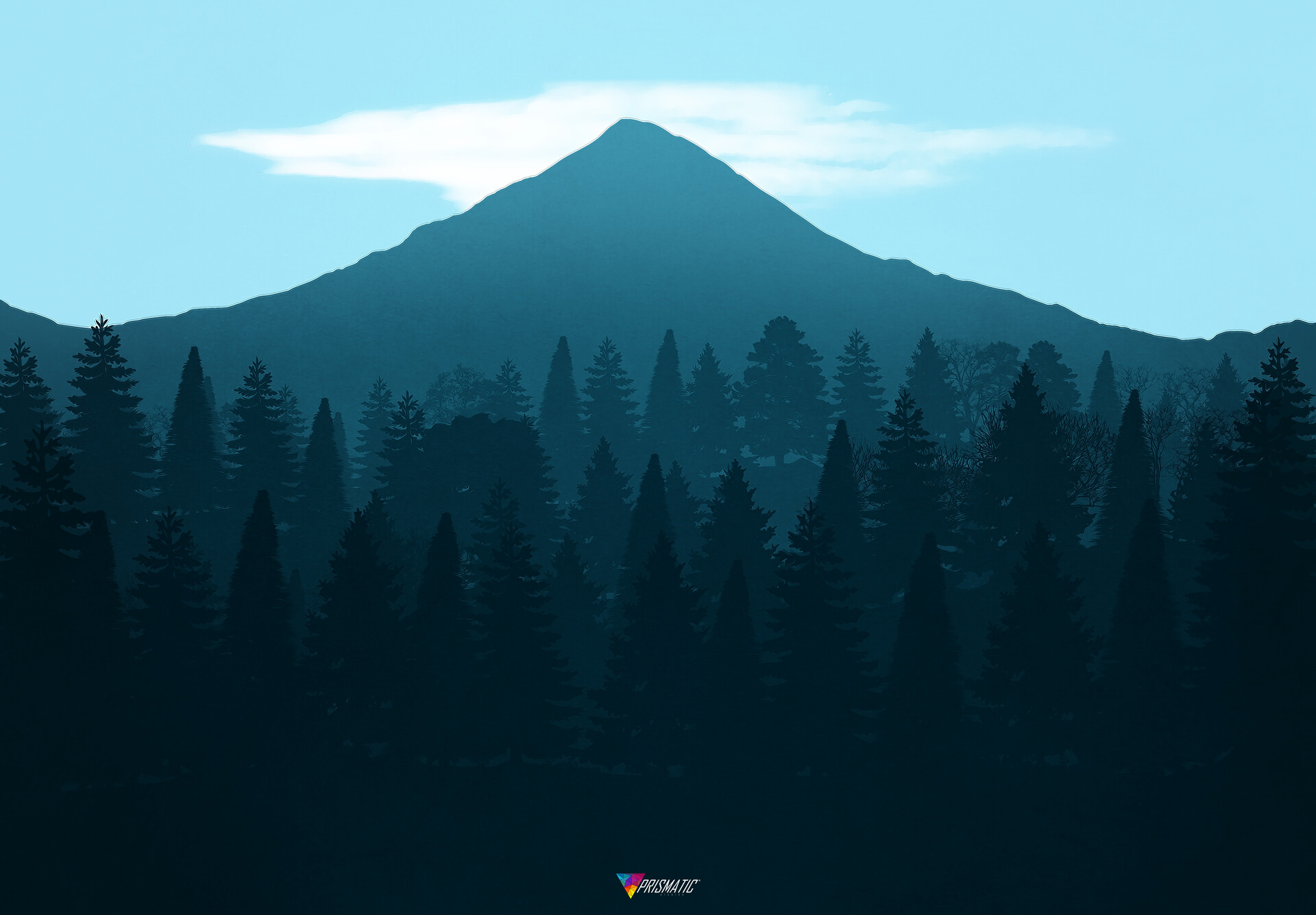 ArtStation - Blue Mountain Landscape