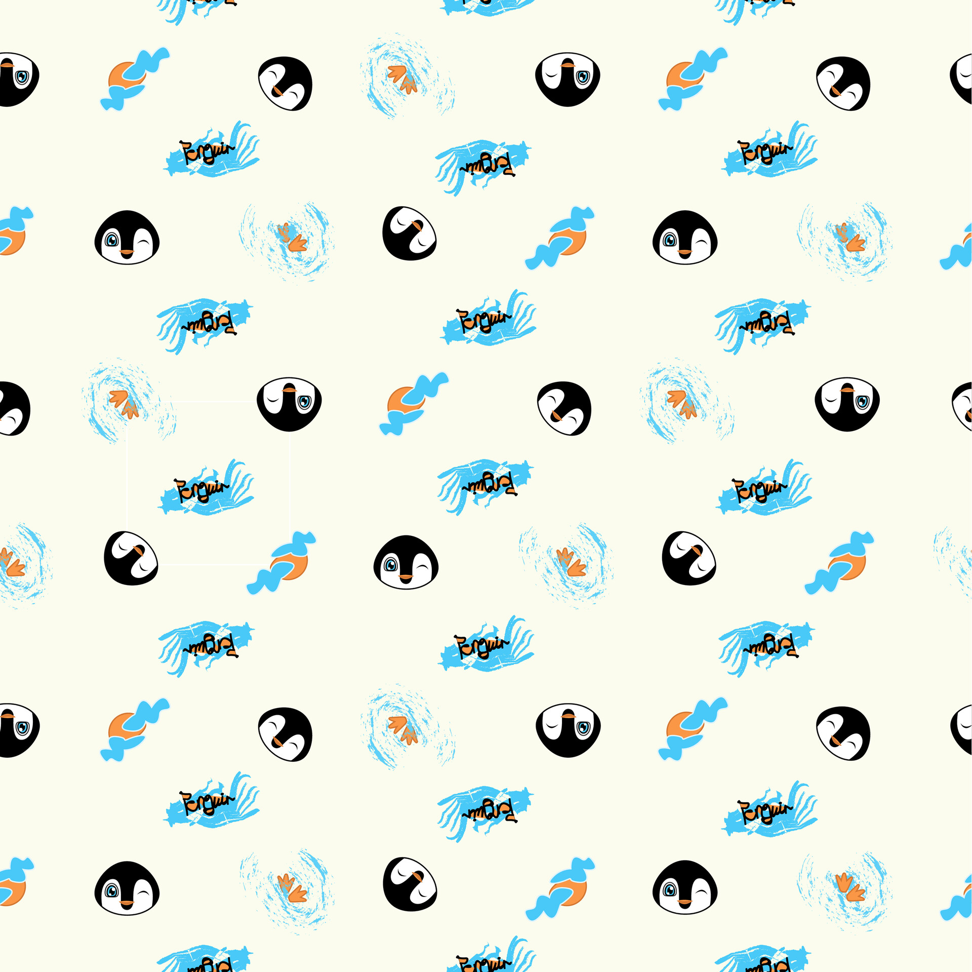 ArtStation Penguin pattern print