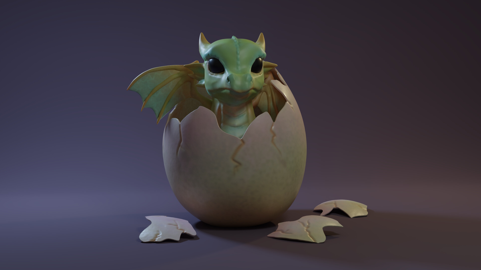 ArtStation Hatching Dragon Sculpt