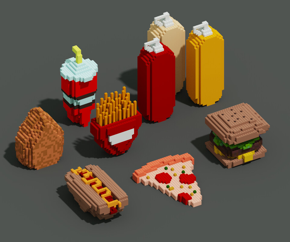 minecraft food pixel art