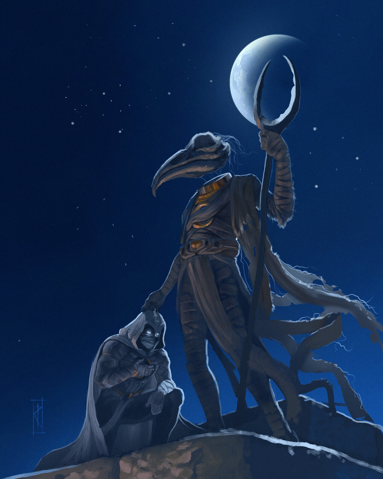 Moon Knight Fan Art - Khonshu The Moon God