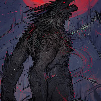 Timi honkanen werewolf red moon