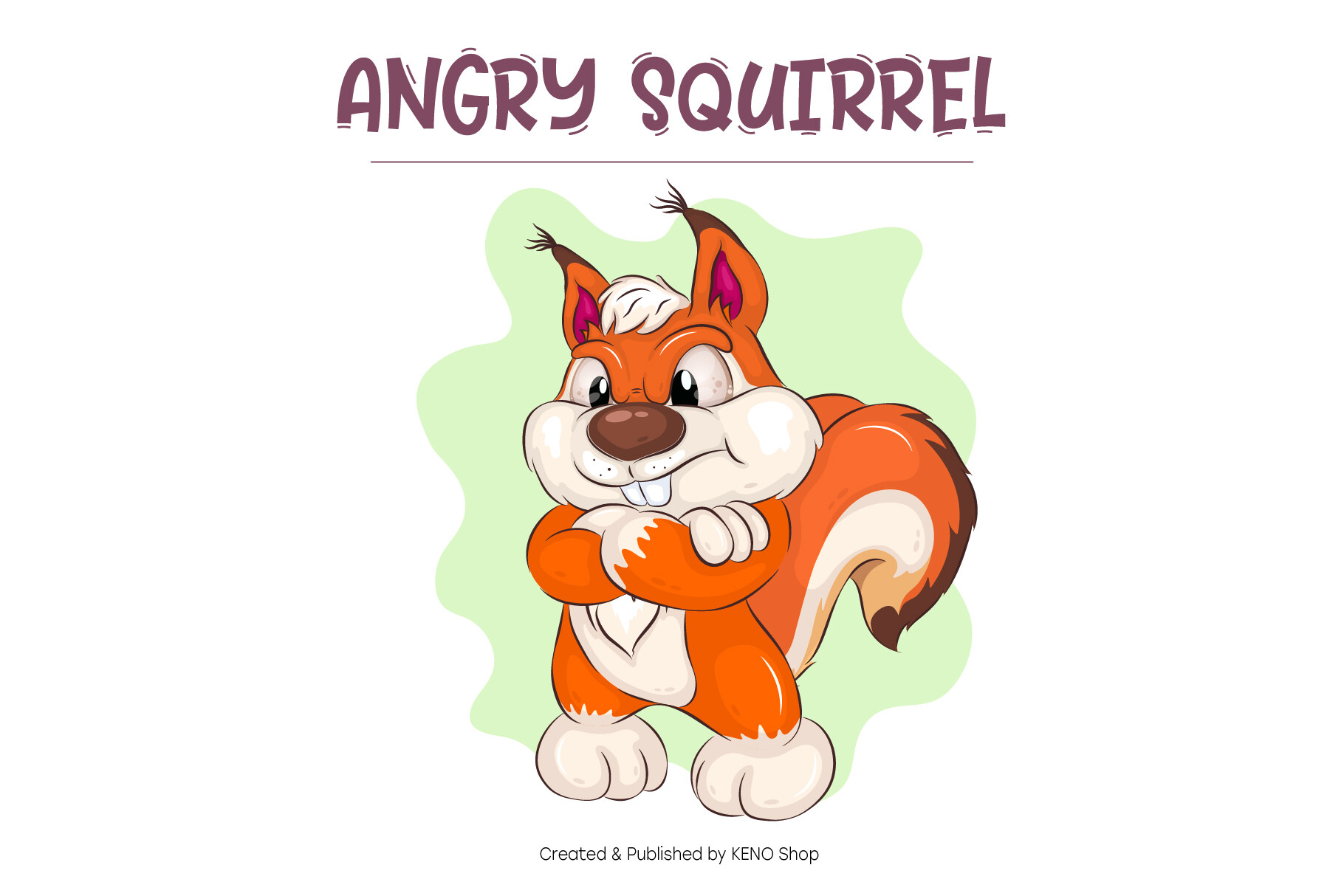ArtStation - Angry Cartoon Squirrel.