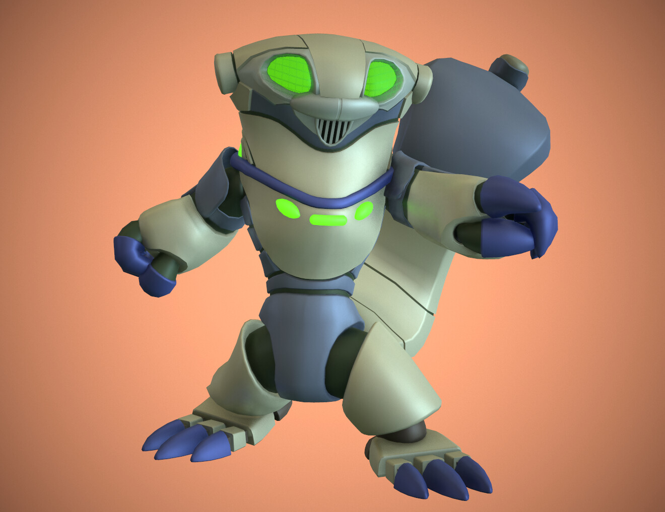 ArtStation Neopets 3D Lutari (Robot)