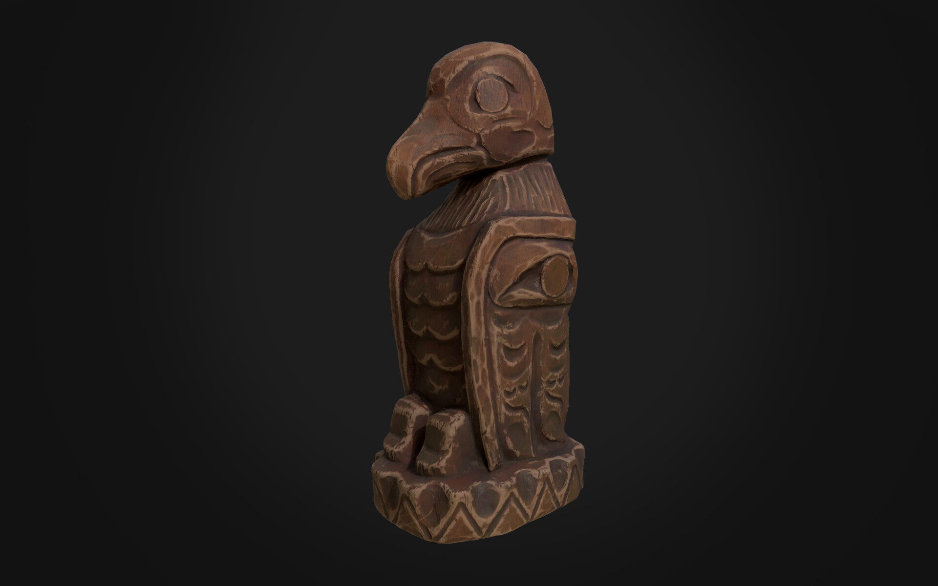 ArtStation Wooden Eagle Totem