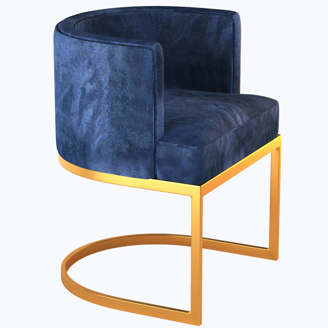 ArtStation BLUE VELVET CHAIR
