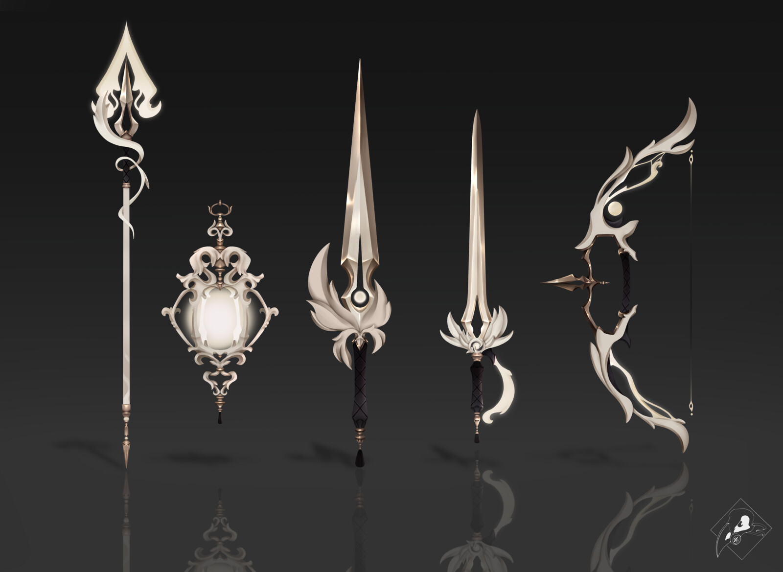 Elise colley genshin impact weapon set design