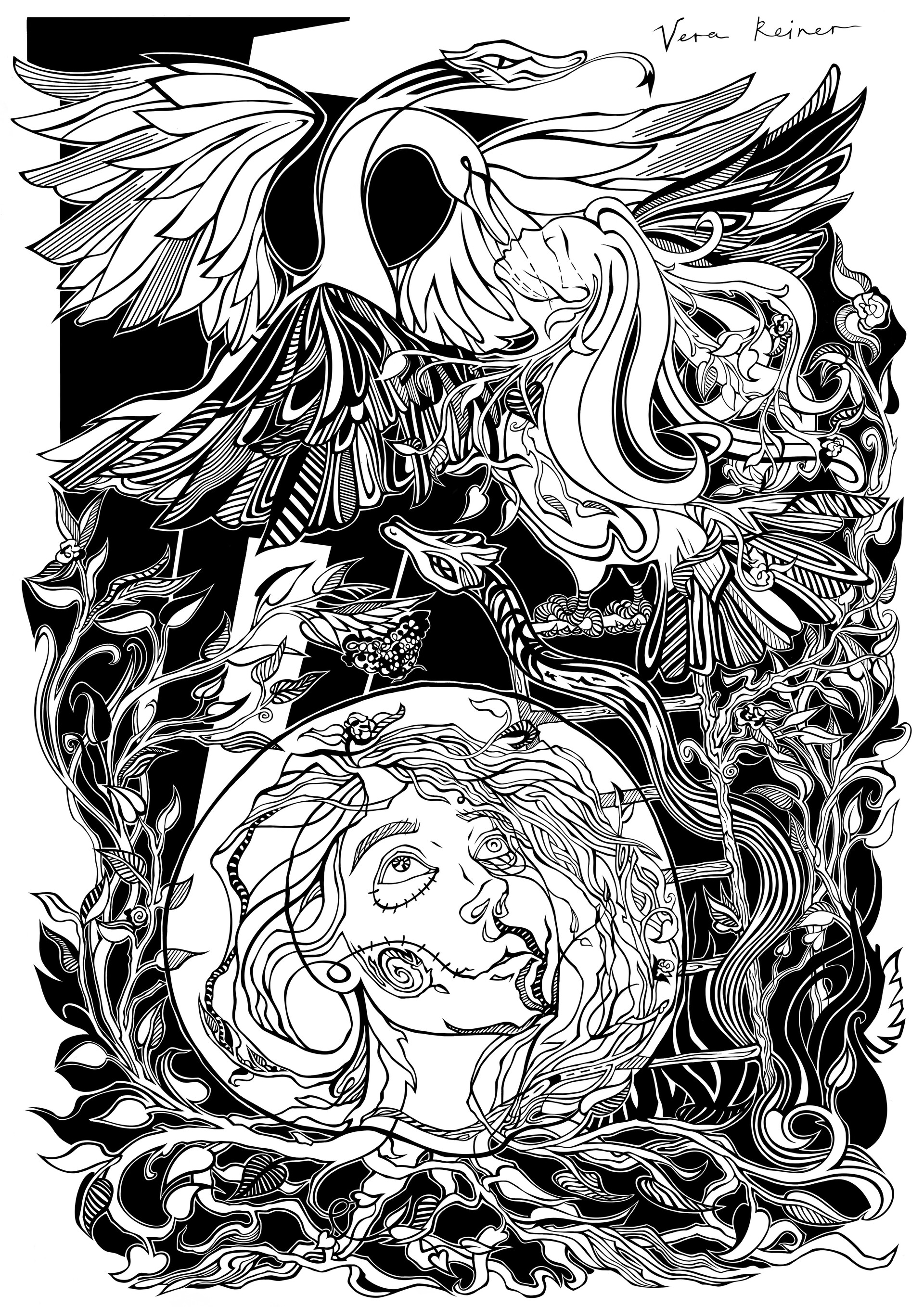 ArtStation Leda and the Swan