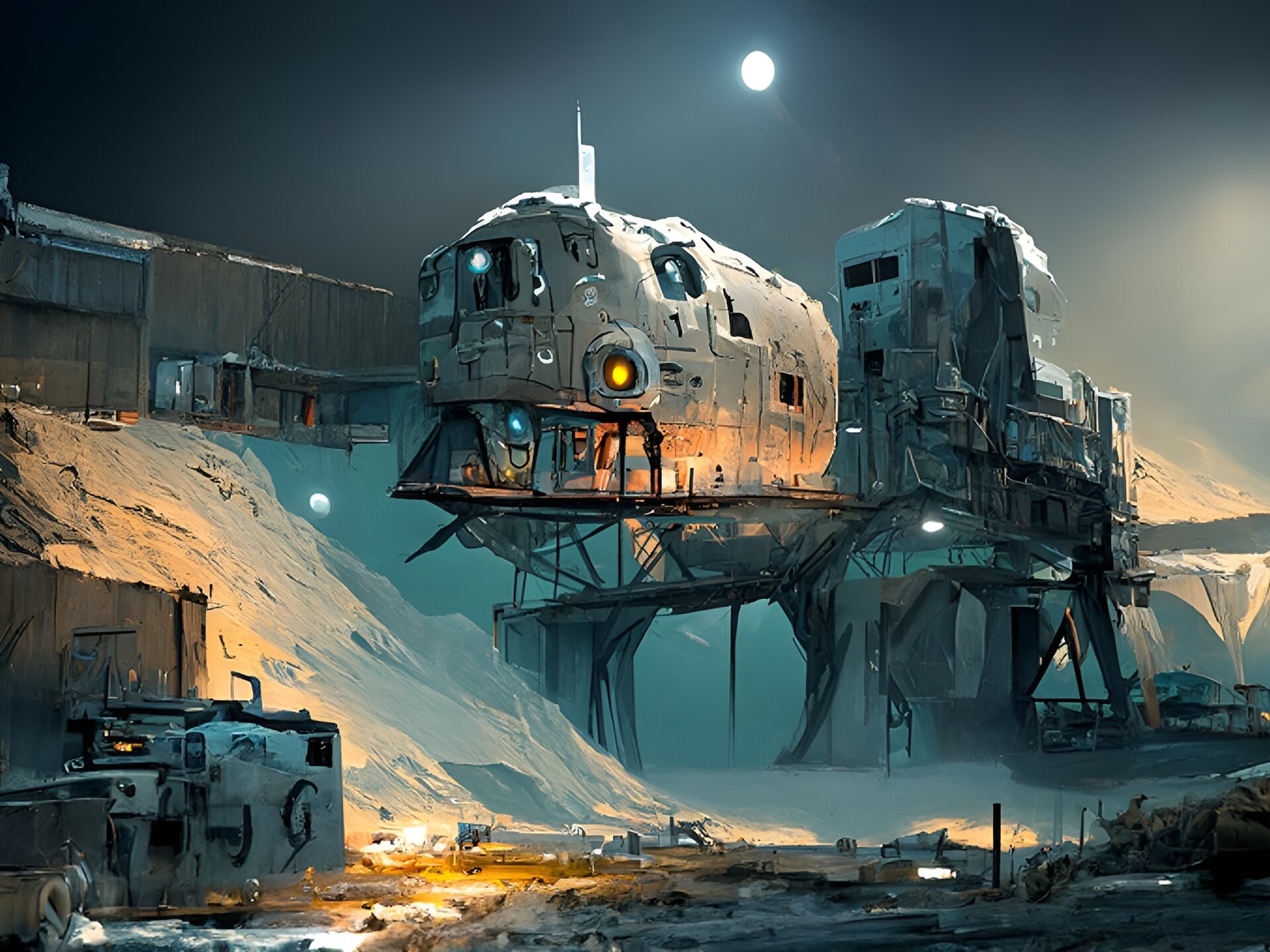 ArtStation LUNAR MILITARY INSTALLATION