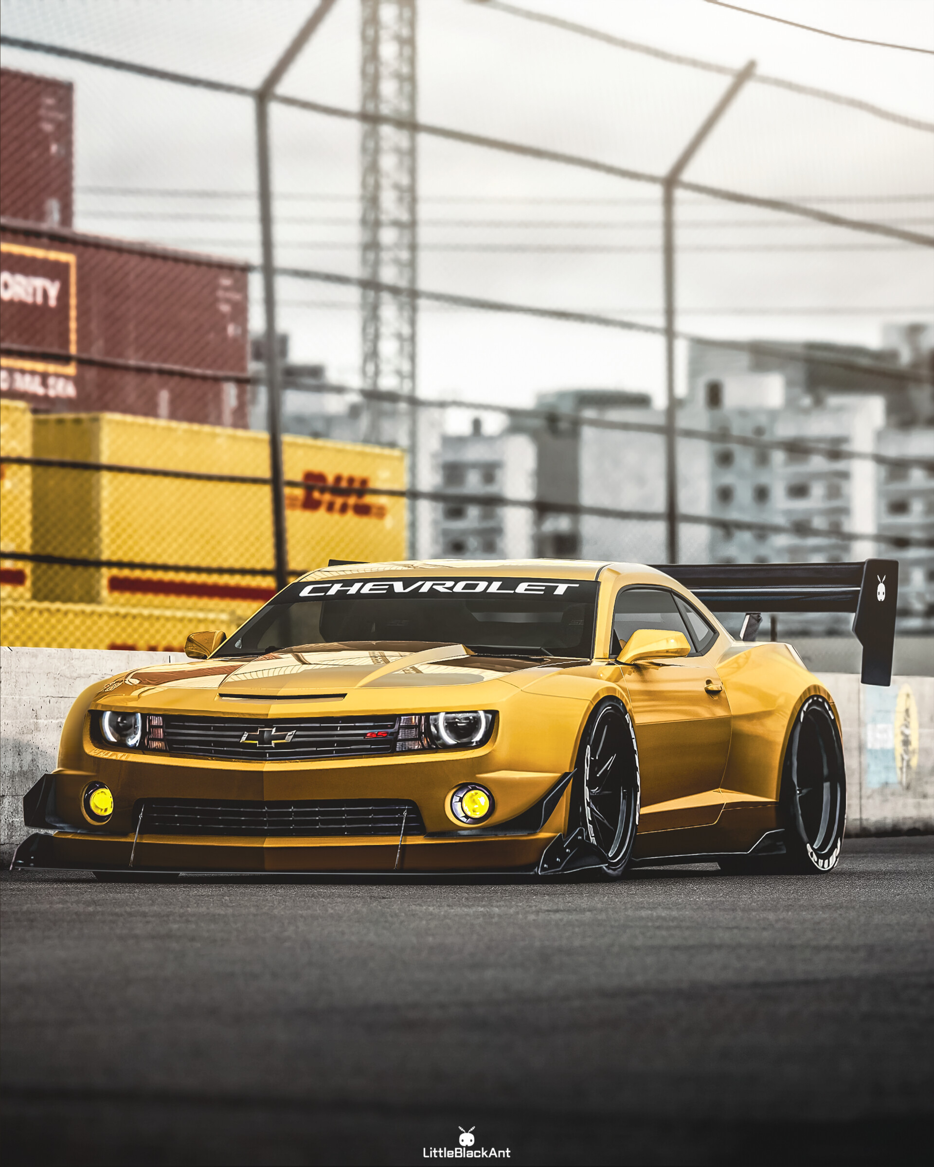 ArtStation - Chevrolet Camaro SS Time Attack Widebody Kit