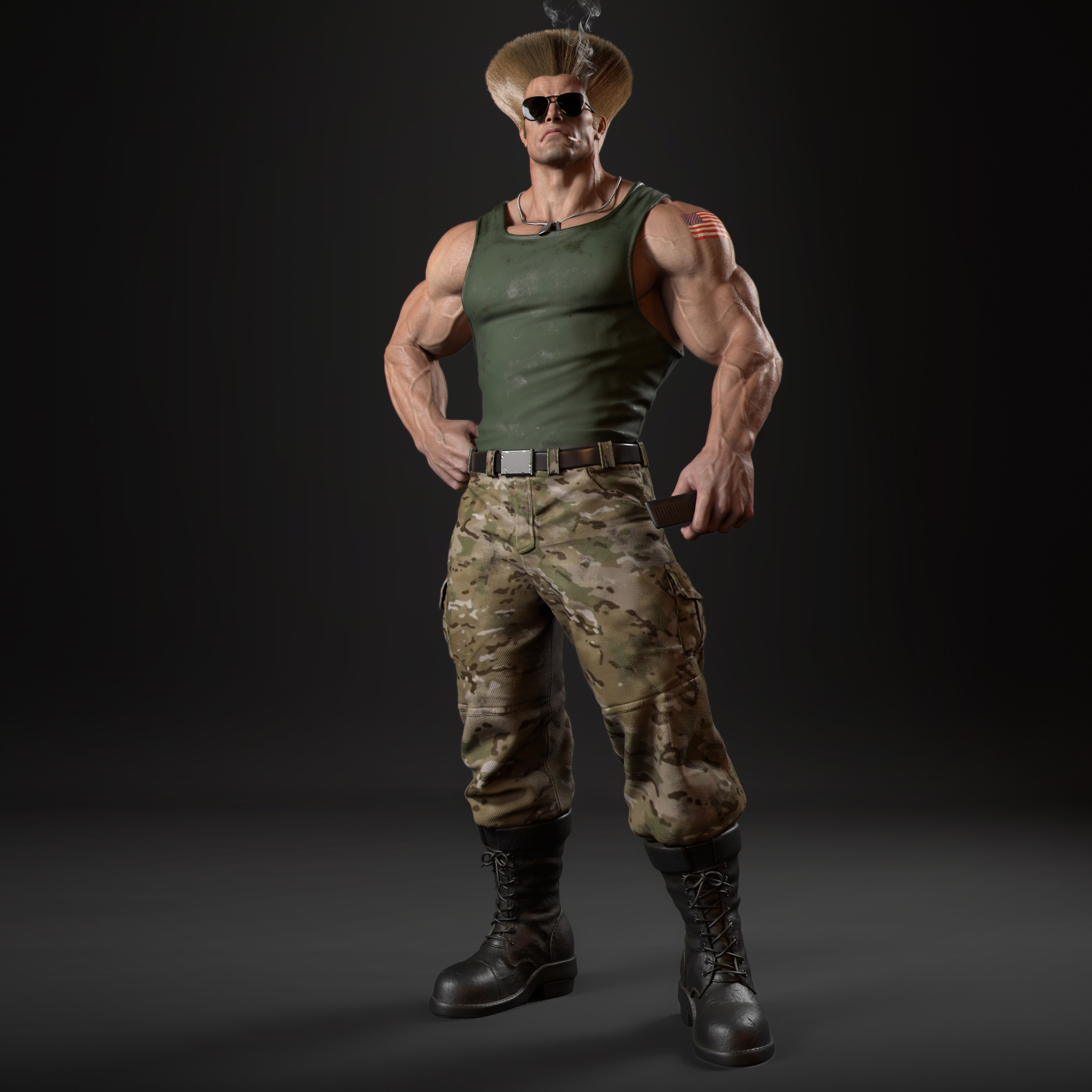 GUILE - STREET FIGHTER 6 - ZBrushCentral