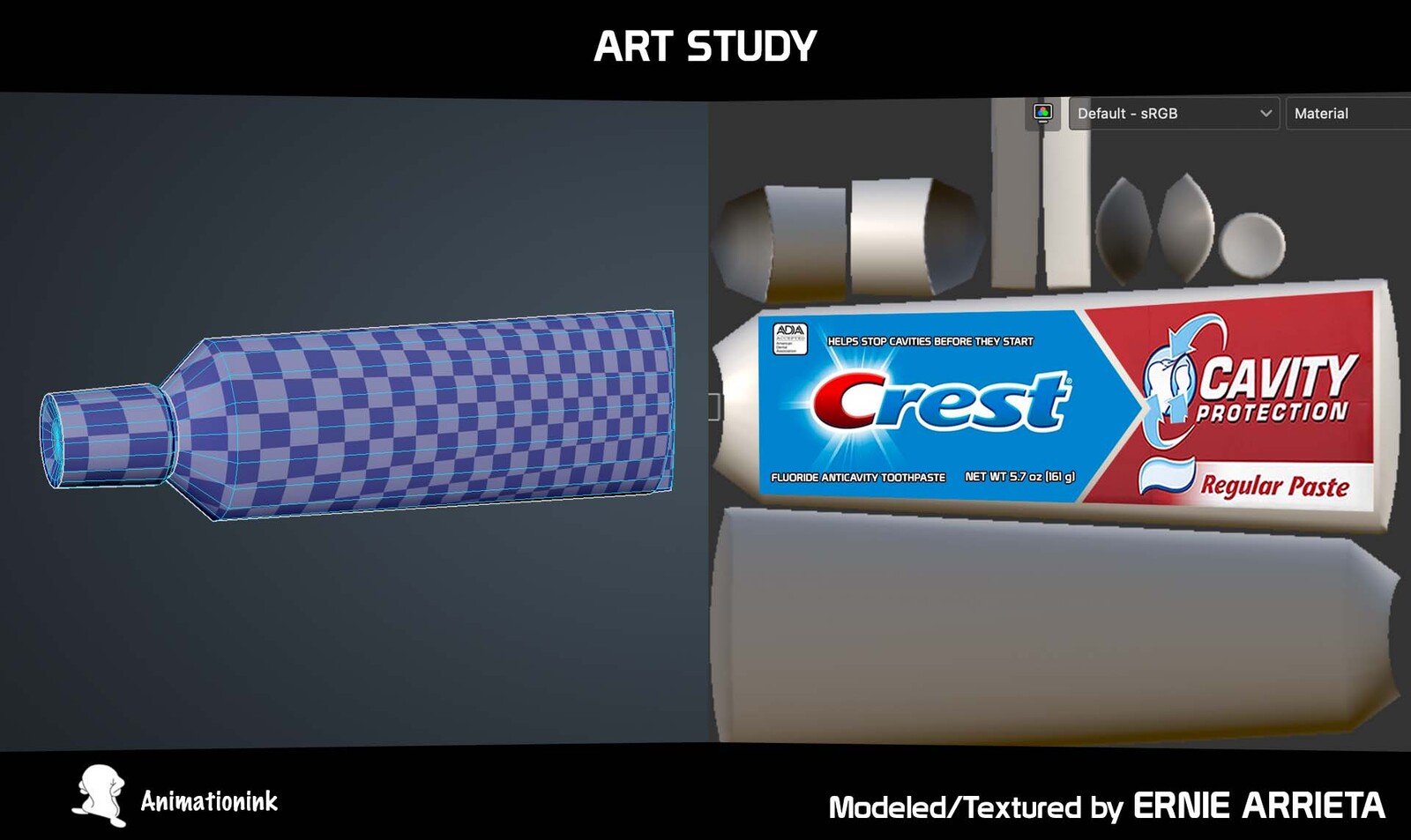 10 min UV Mapped and layed out graphics. 