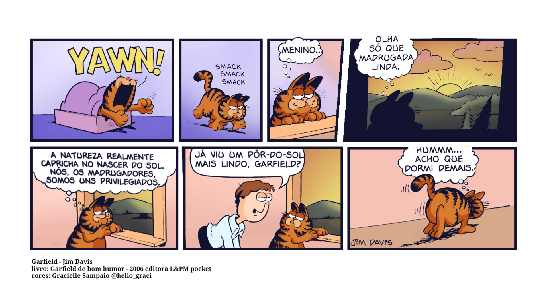 ArtStation 2/3 Coloring Garfield comic strip