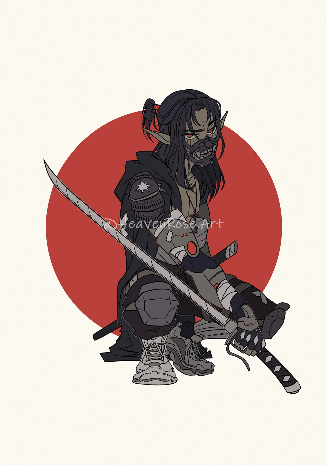 Samurai Eren from Shingeki No Kyojin