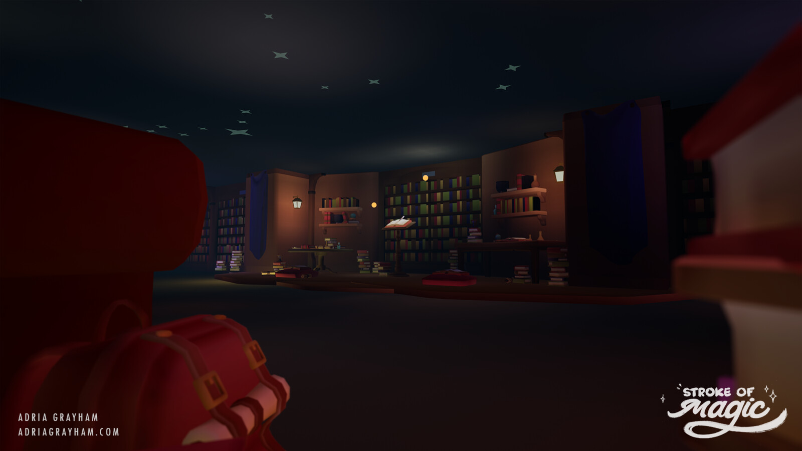 Restricted Library Area - set dressed by me