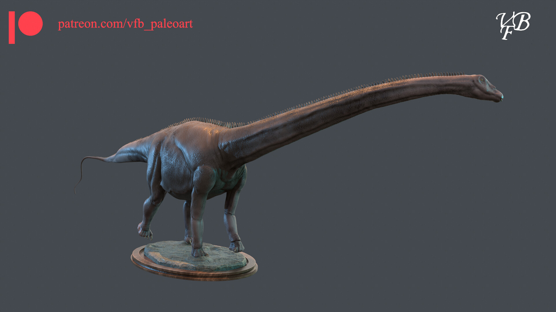 Diplodocus carnegii - Statue for 3D printing