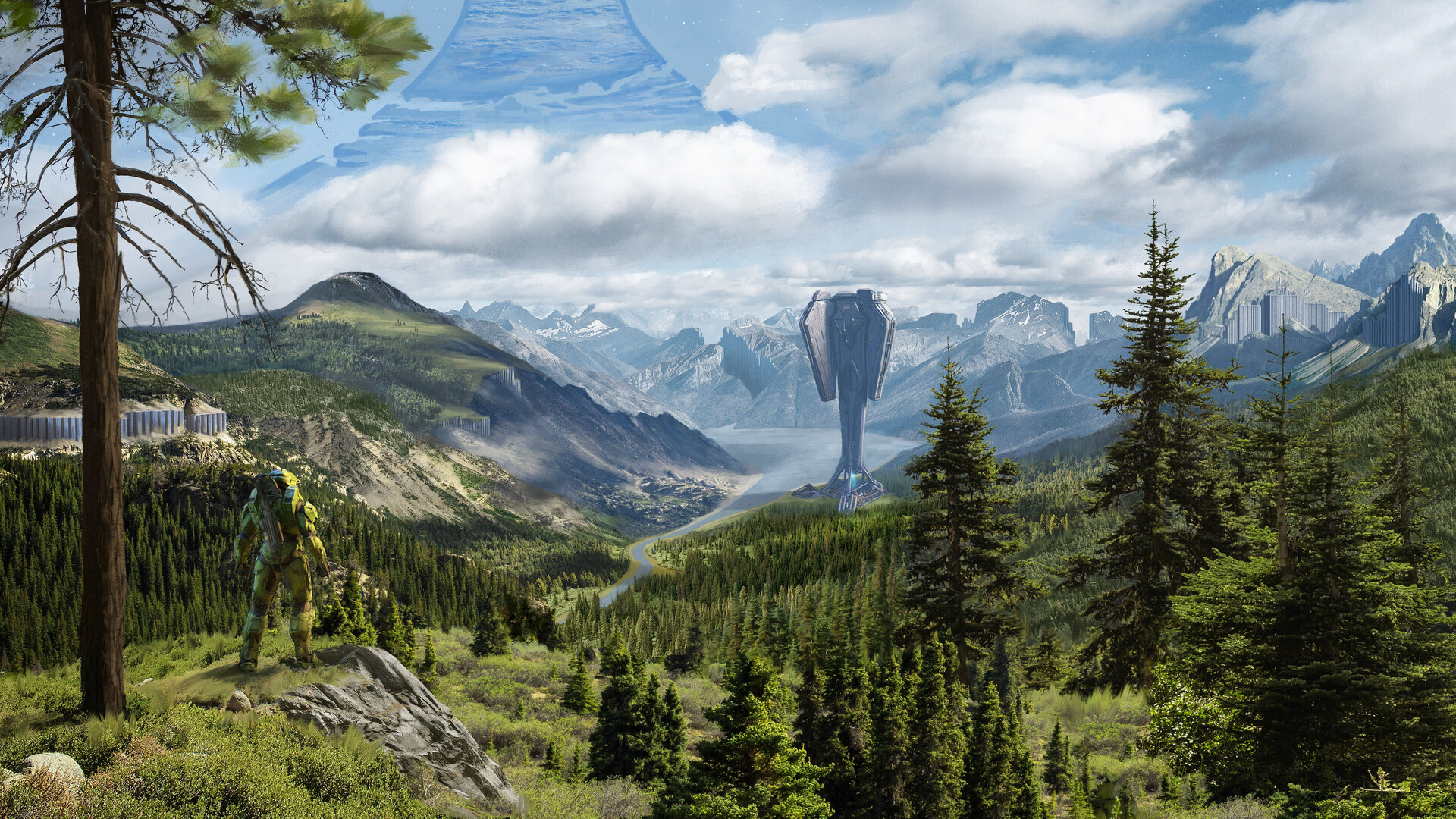ArtStation - Halo Infinite Landscape Photobash