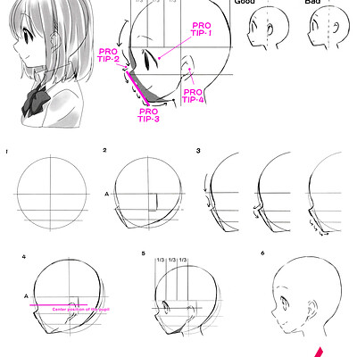 How to use real life anatomy to draw a perfect anime nose! - Anime