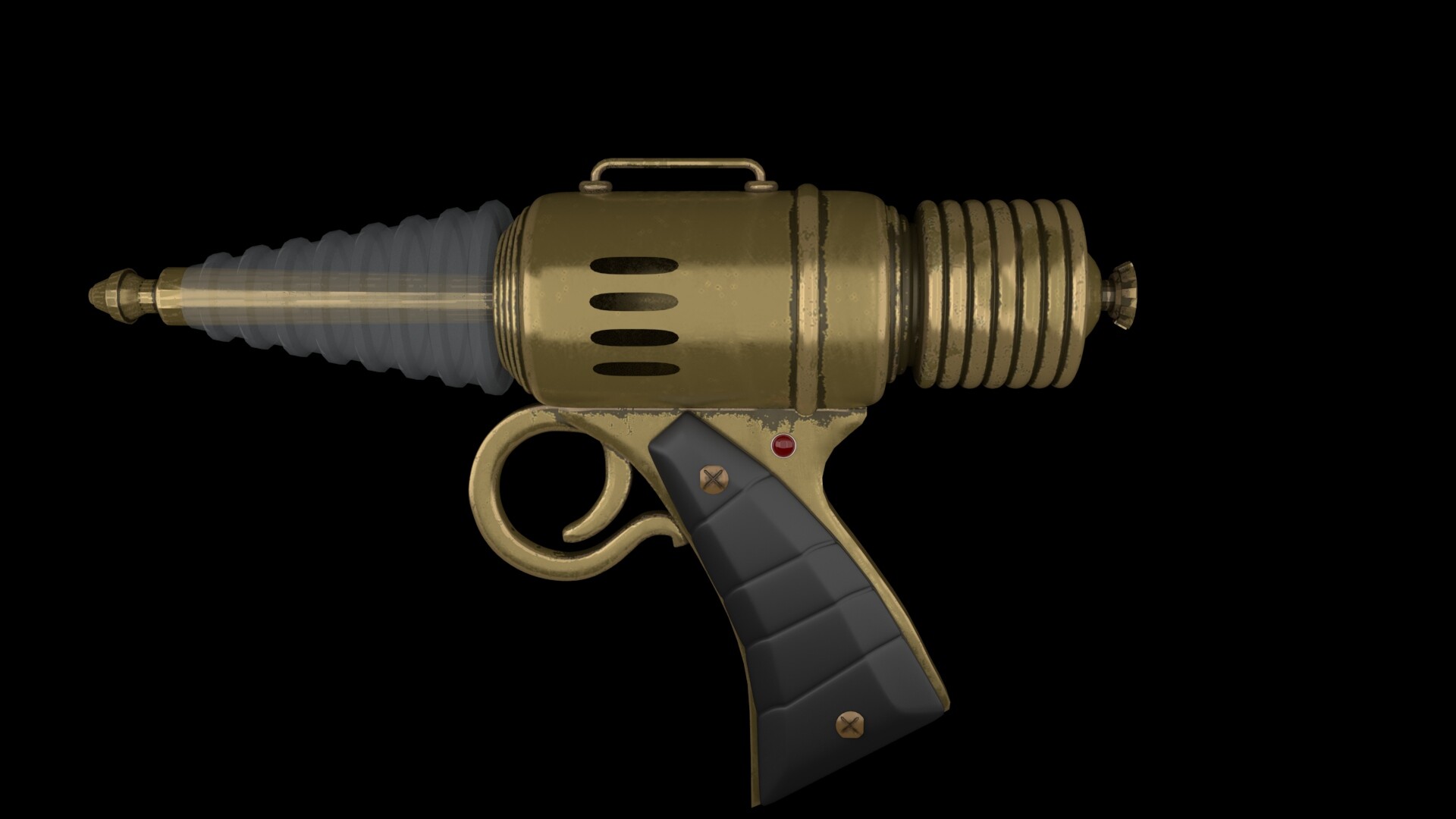 ArtStation Laser gun 3d model made in autodesk maya and textured in