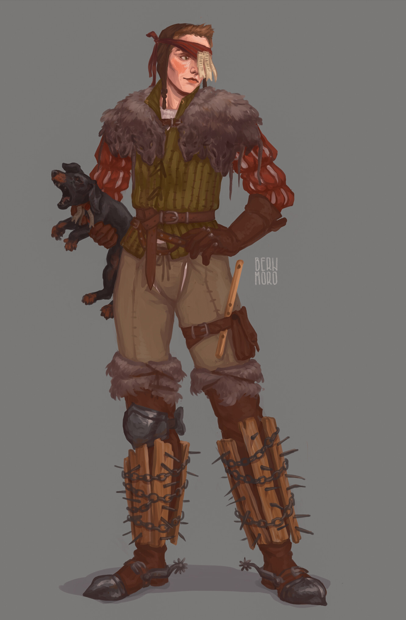 Warhammer Fantasy character concept- rat catcher by swiezezwloki