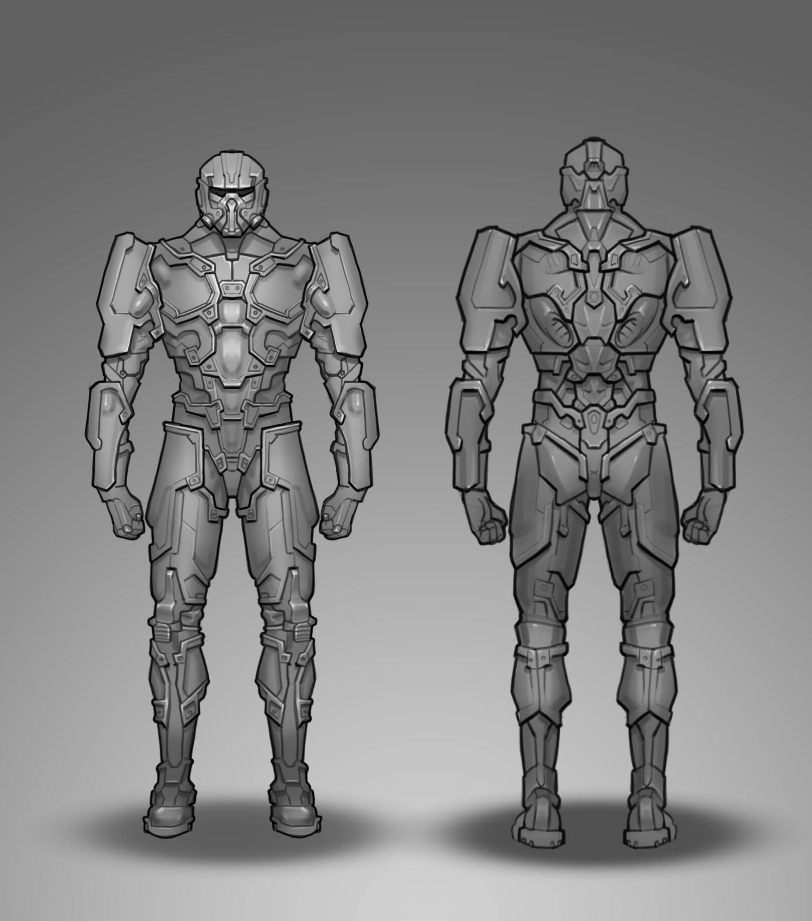 Elegance musikalsk amplitude ArtStation - Sci fi armor concept