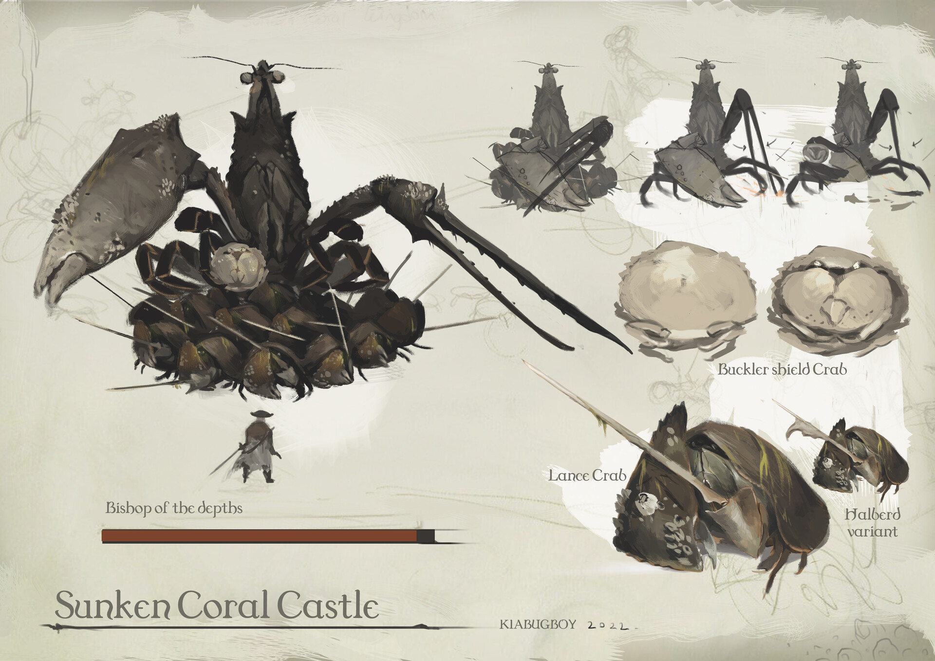ArtStation Dark Souls Crab Concept artstation-dark-souls-crab-concept