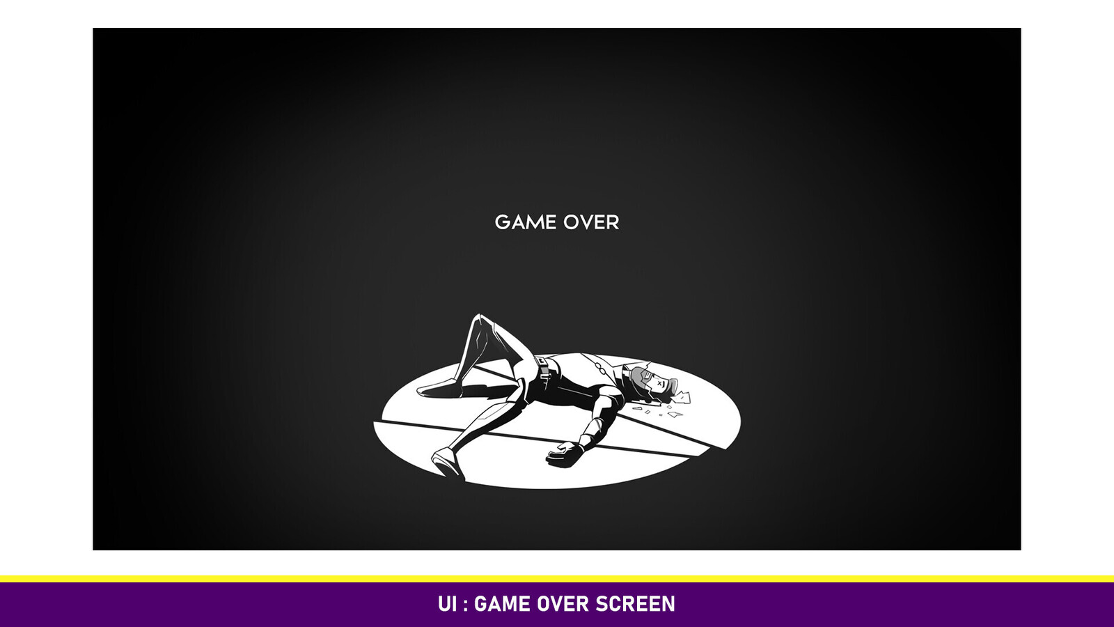 Our UI design collection for the game -Game Over screen

