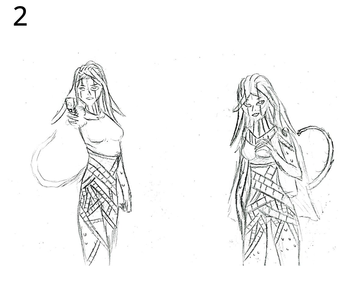 Dominic Carvalho - Female Alien Concept Art