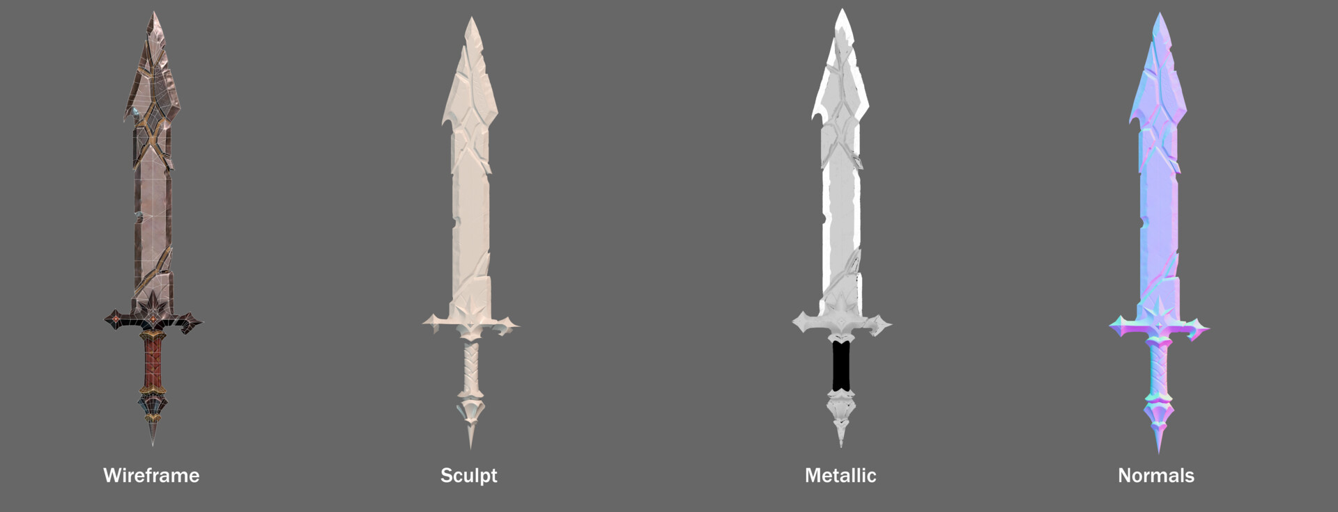 Vampire Sword (concept from Moniek Schilder) - 3D model by