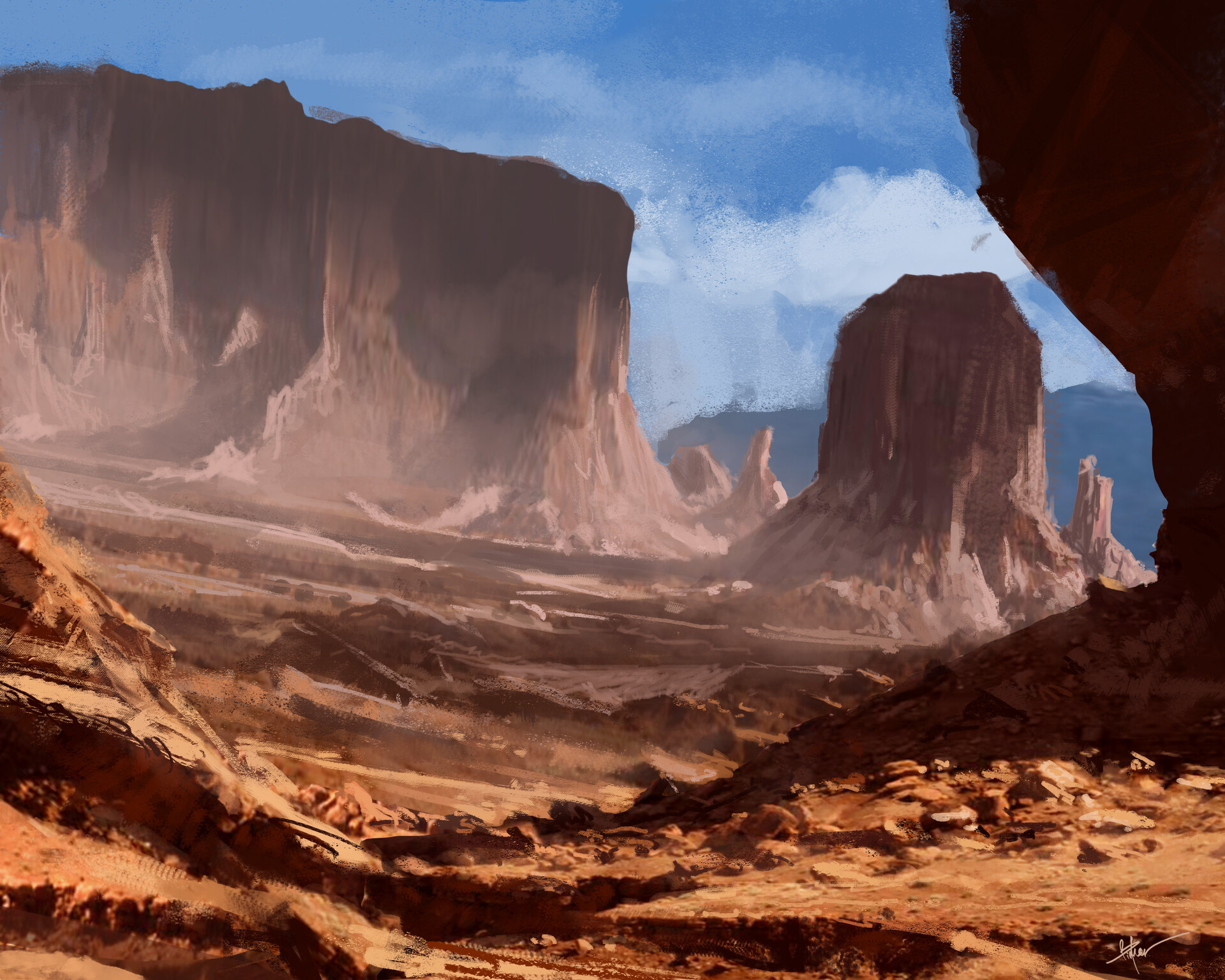 ArtStation - Desert Sketch