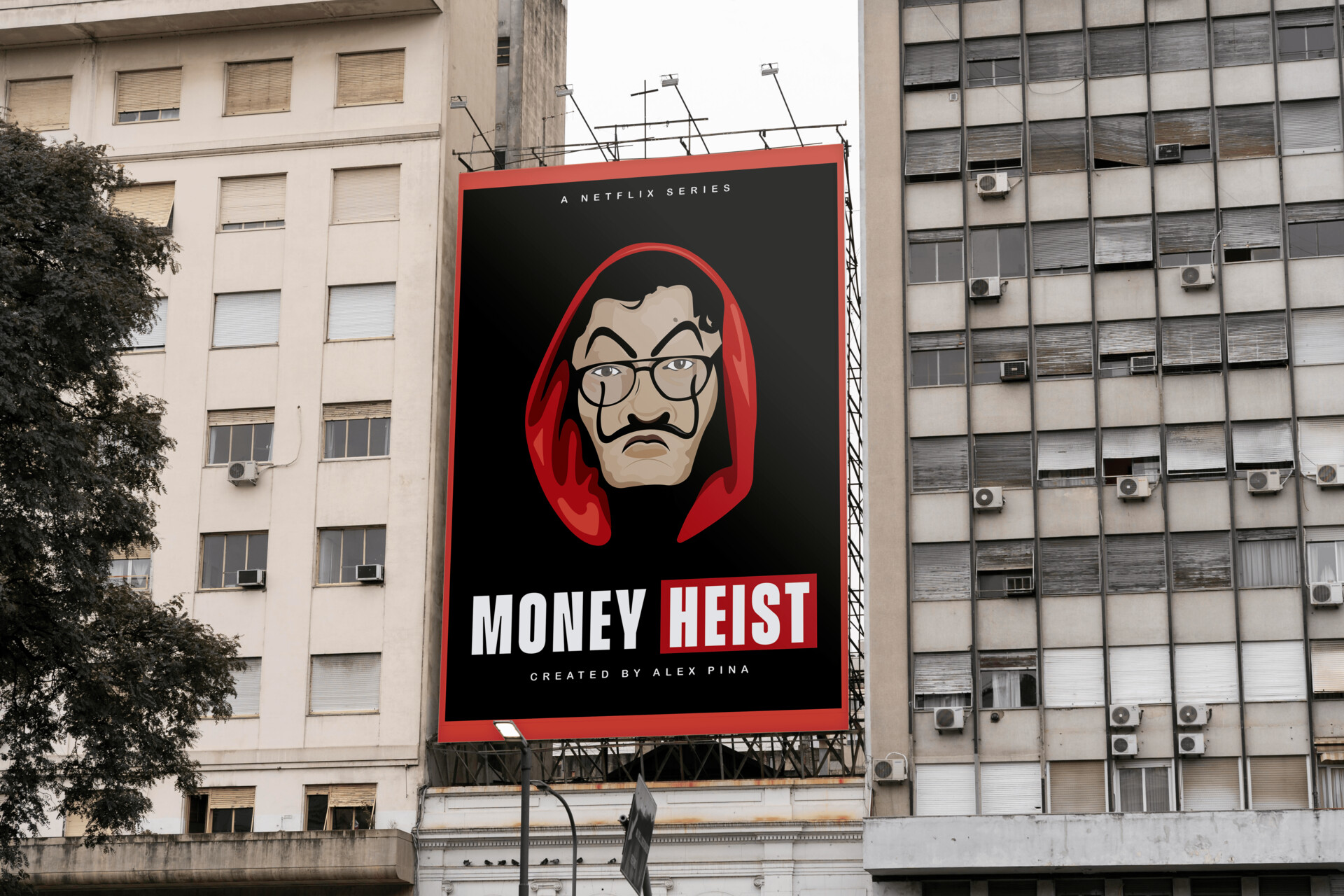 ArtStation MINIMALIST MOVIE POSTER DESIGN MONEY HEIST