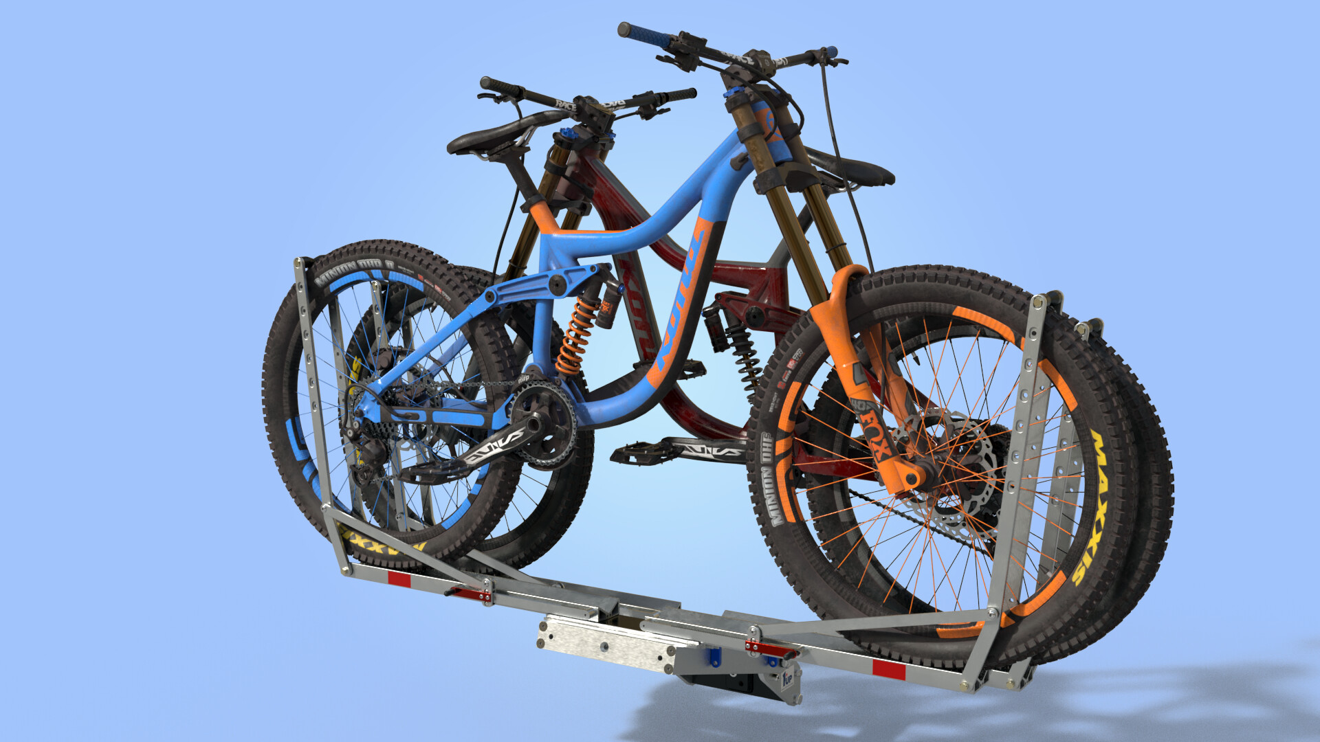 Todd Seelig Trailer Hitch 2″ Heavy Duty Double 1 UP USA Bike Rack
