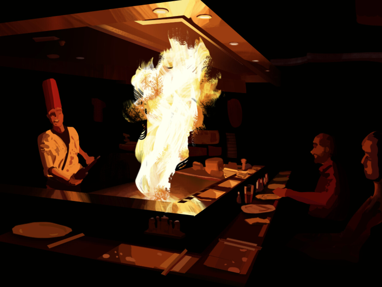 Teppanyaki restaurant
