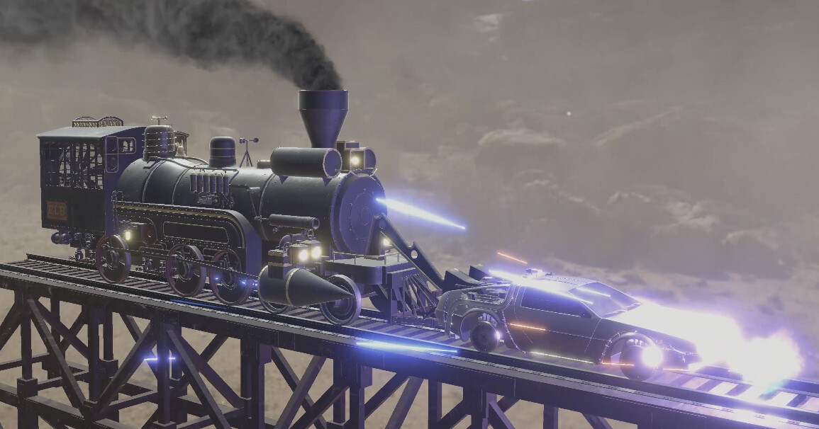 ArtStation Back To The Future III Train