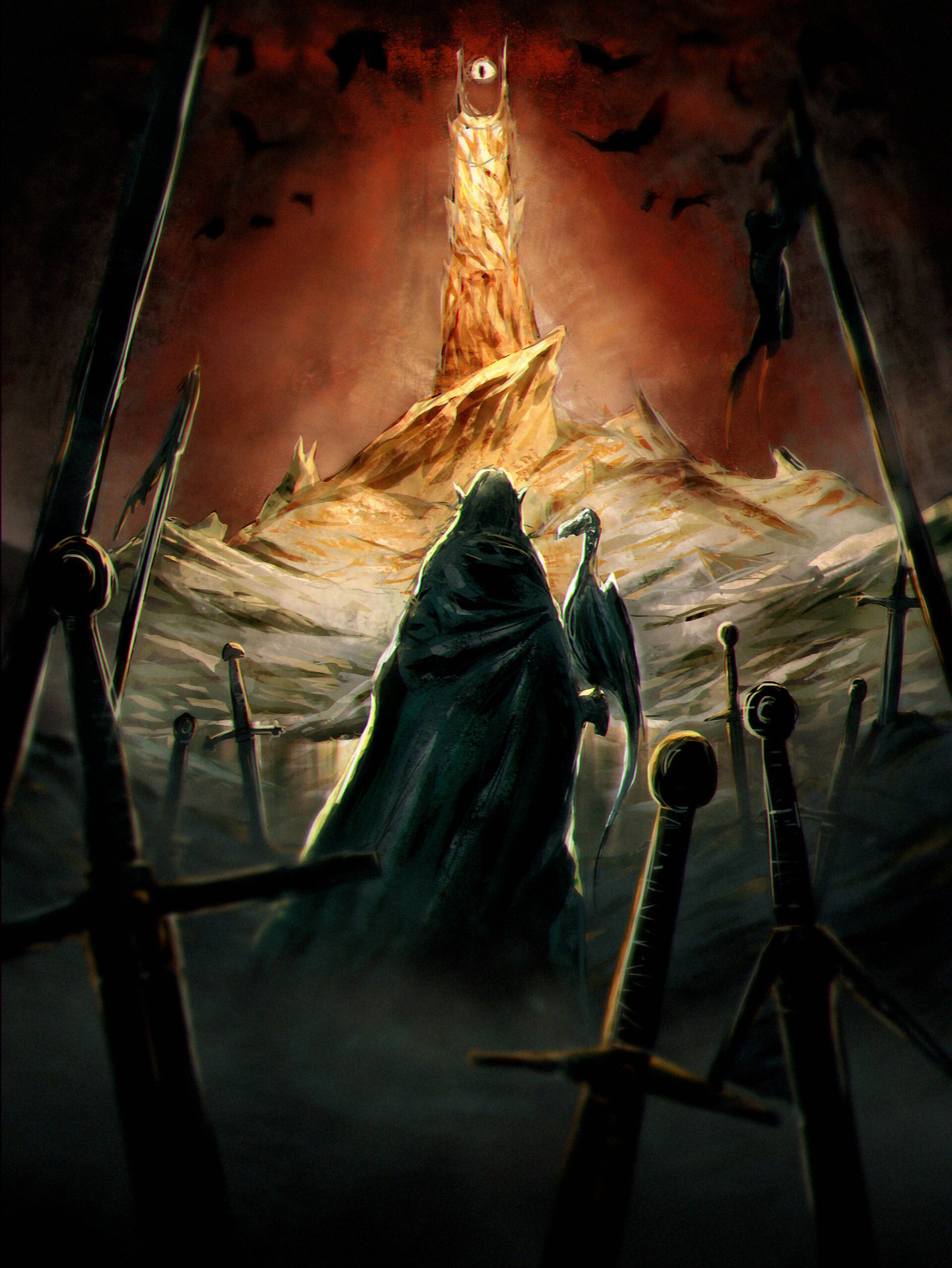 ArtStation - Lord of the Rings Book Cover Art Illustration (No Spoiler)