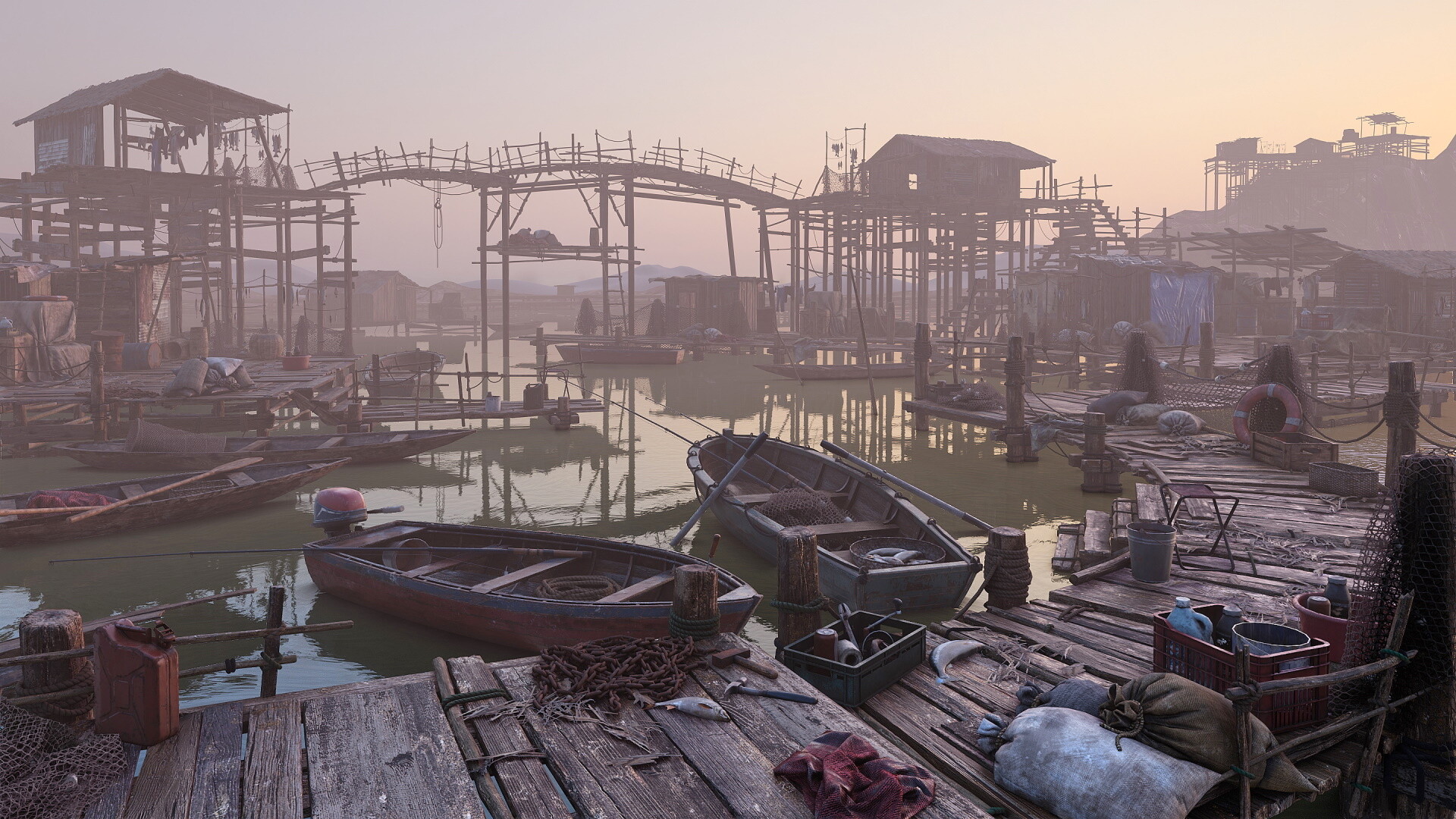 ArtStation Fishing Village