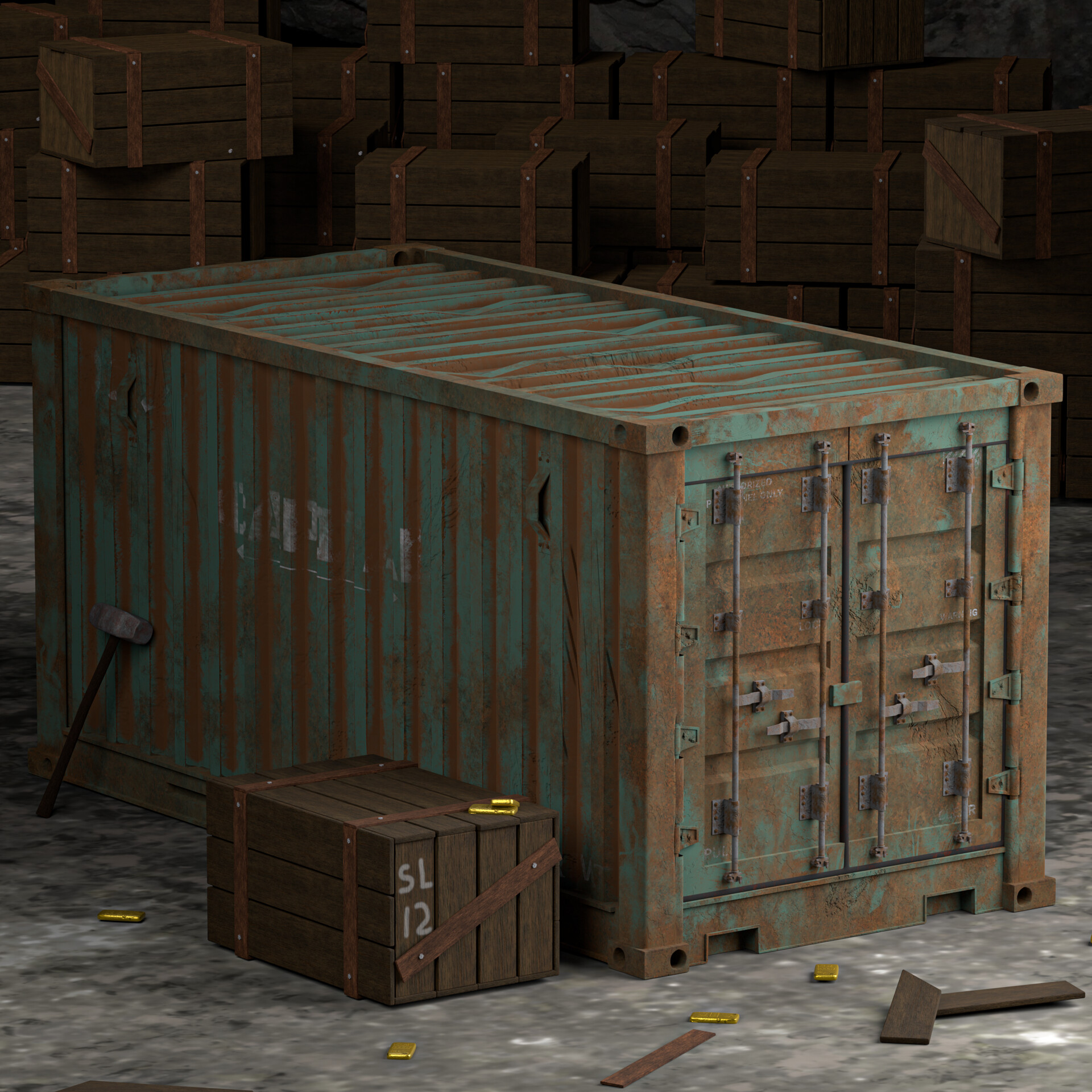 ArtStation - 3d container