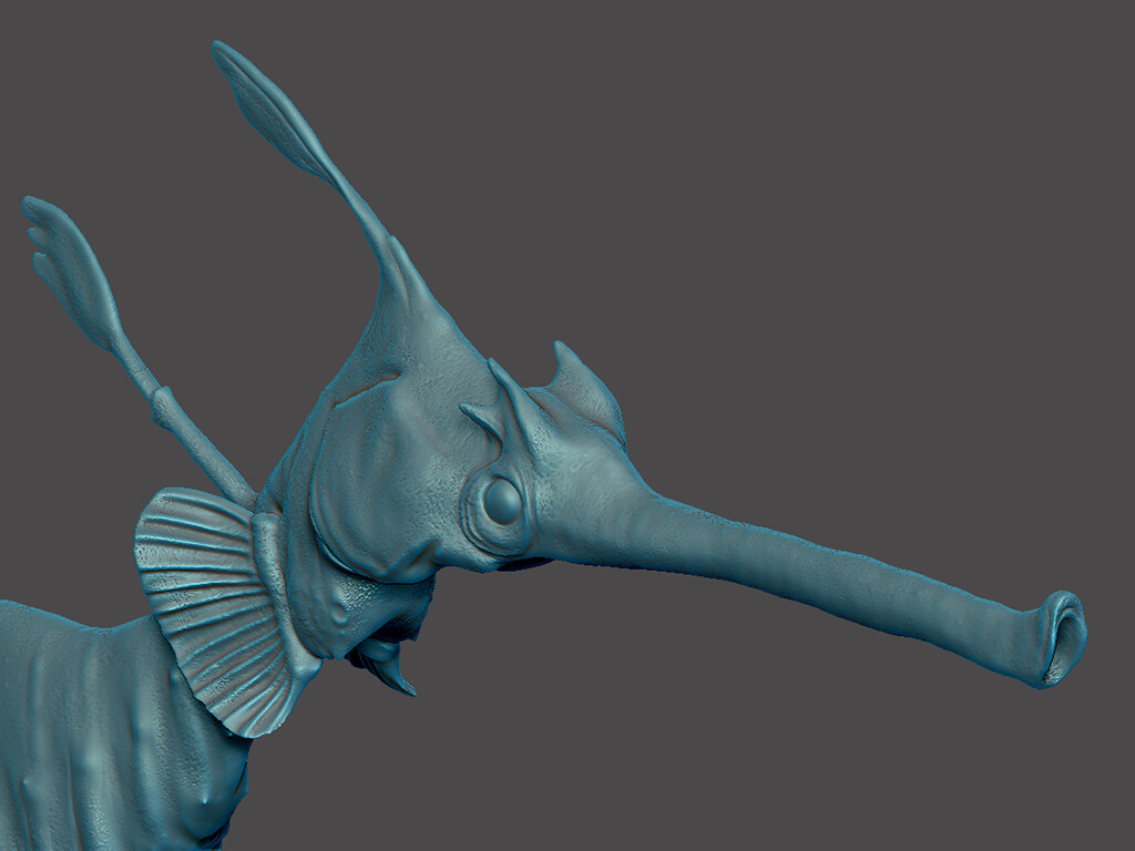 Sea Dragon rendered in ZBrush