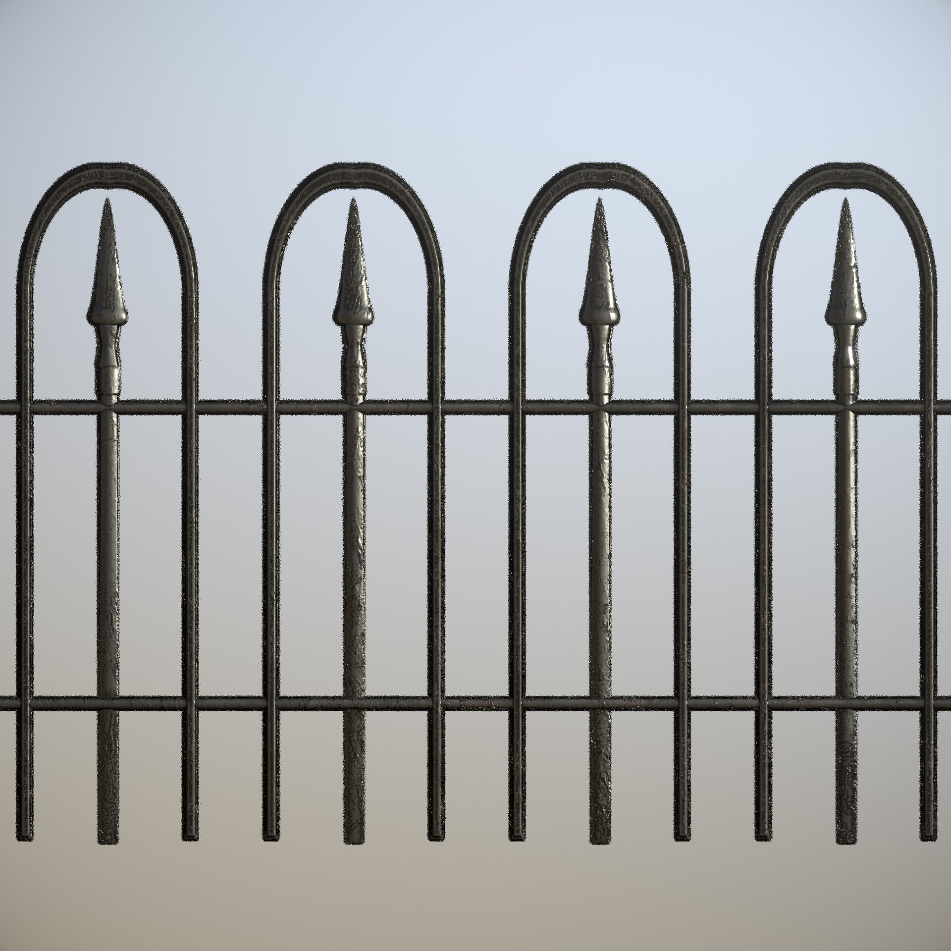 Utsav Paudel - spikes railing texture made on substance designer