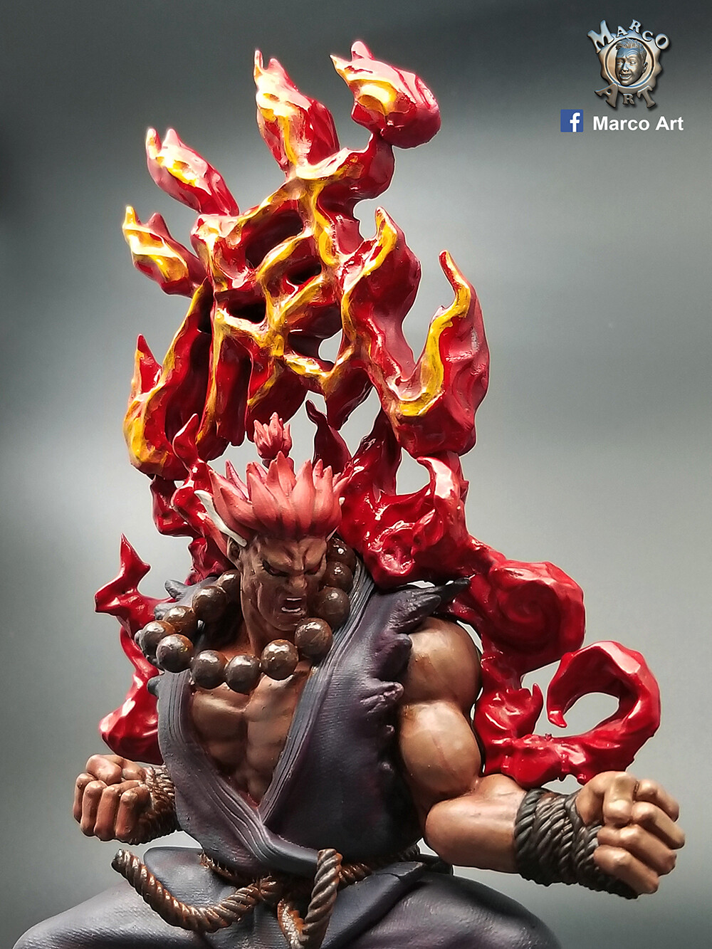 Akuma Gouki Resin Figure Model Garage kit Street Fighter Zero Alpha 3  Capcom Wonder festival