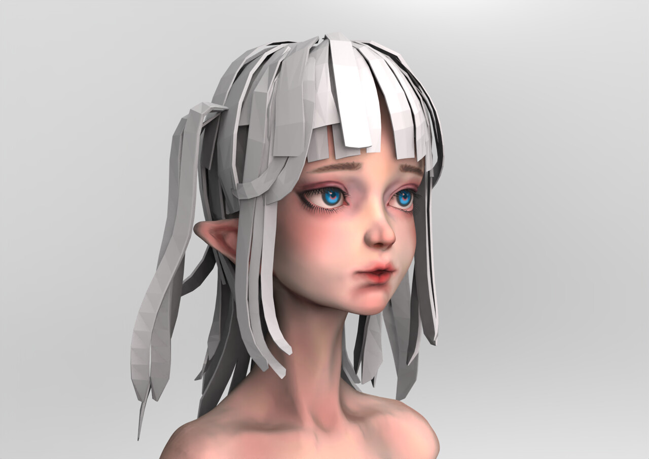 ArtStation - girl head