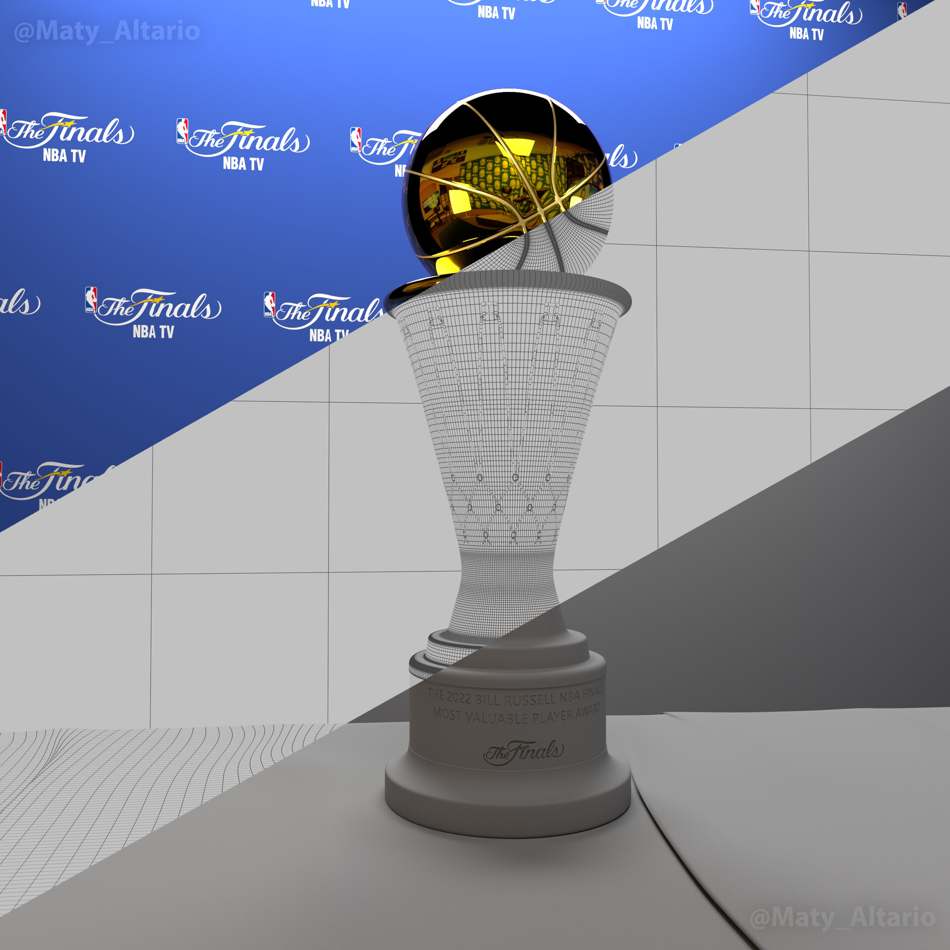 NBA Most Valuable Player Trophy | 3D model