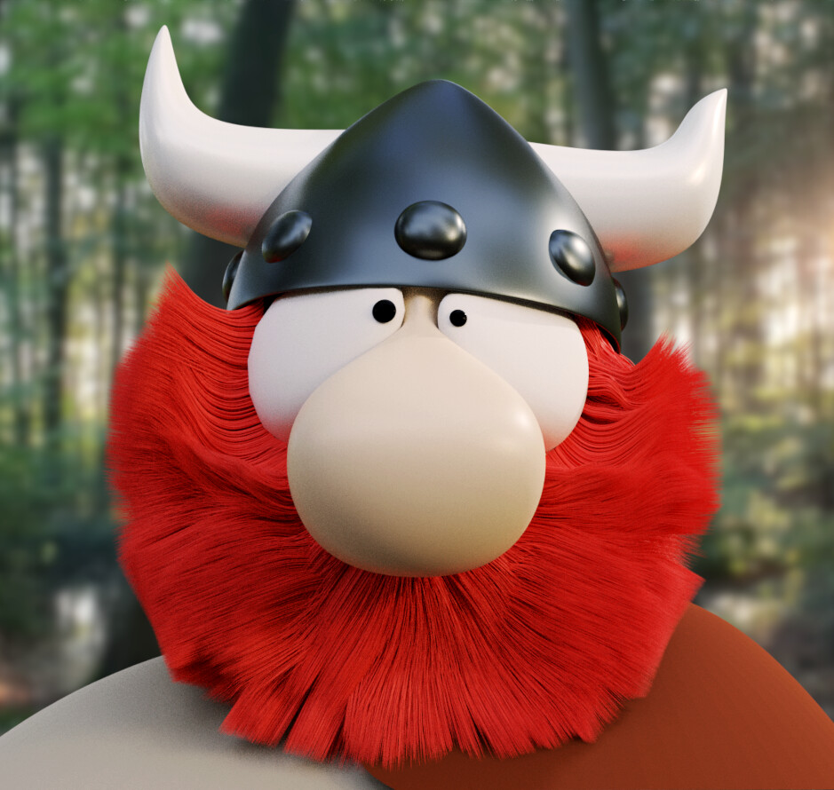 ArtStation - My 3D version of Hagar, the Horrible