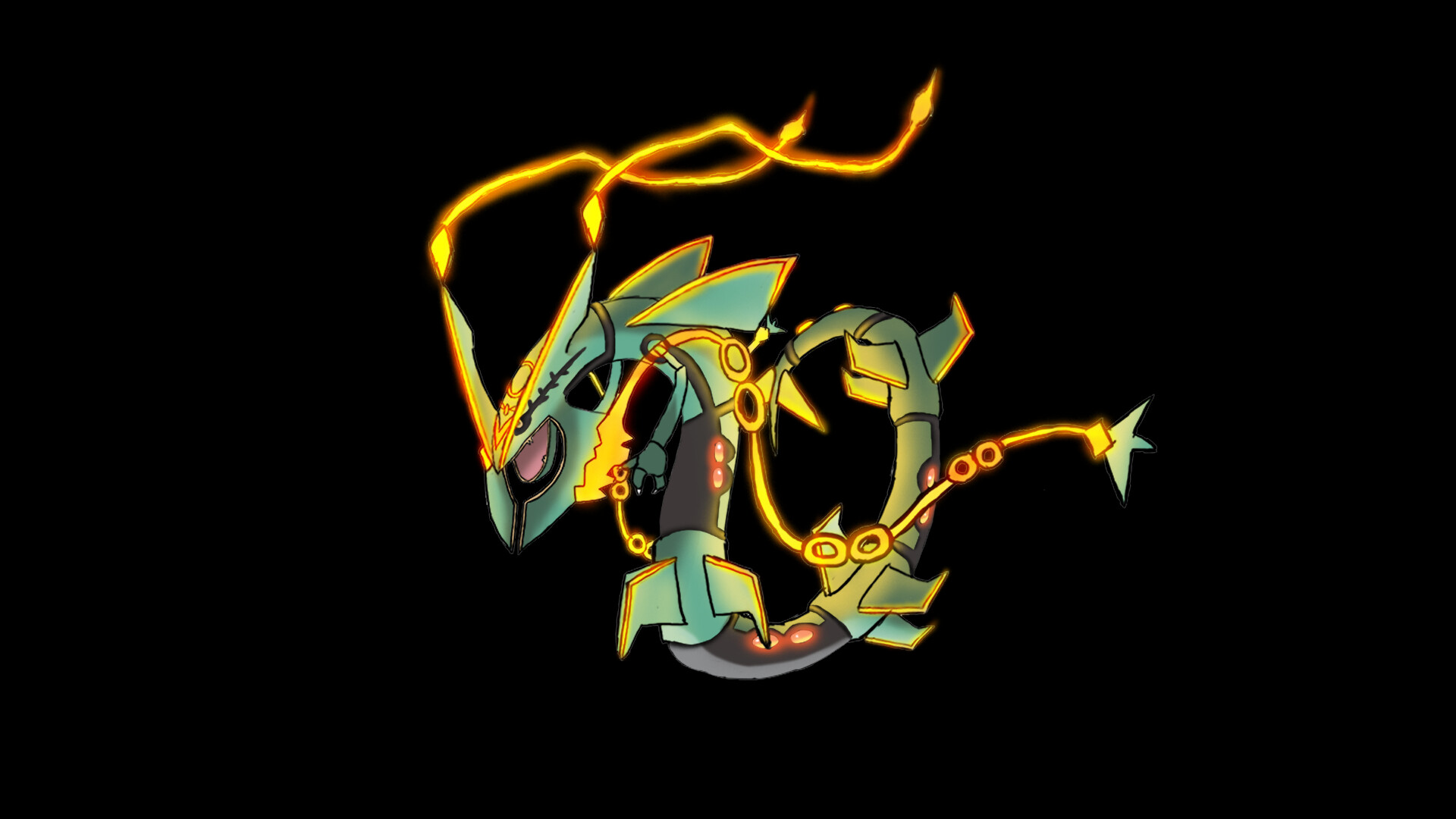 ArtStation - Rayquaza Pokemon Shiny