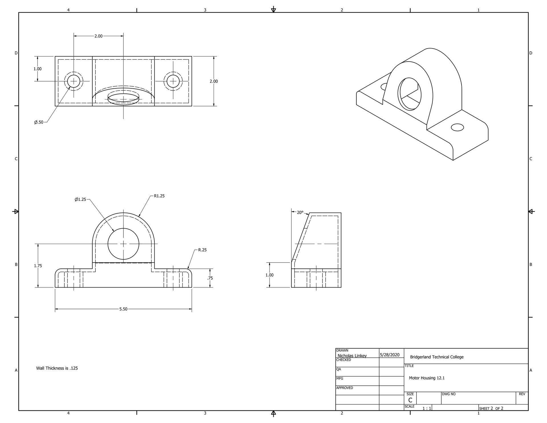 ArtStation - Motor housing bracket